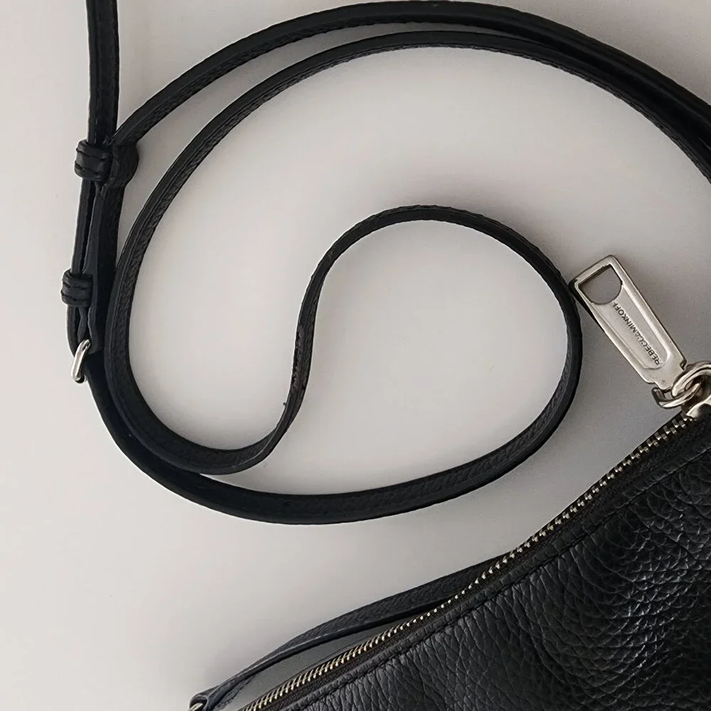 Rebecca Minkoff Jon Studs Black Leather Crossbody Bag